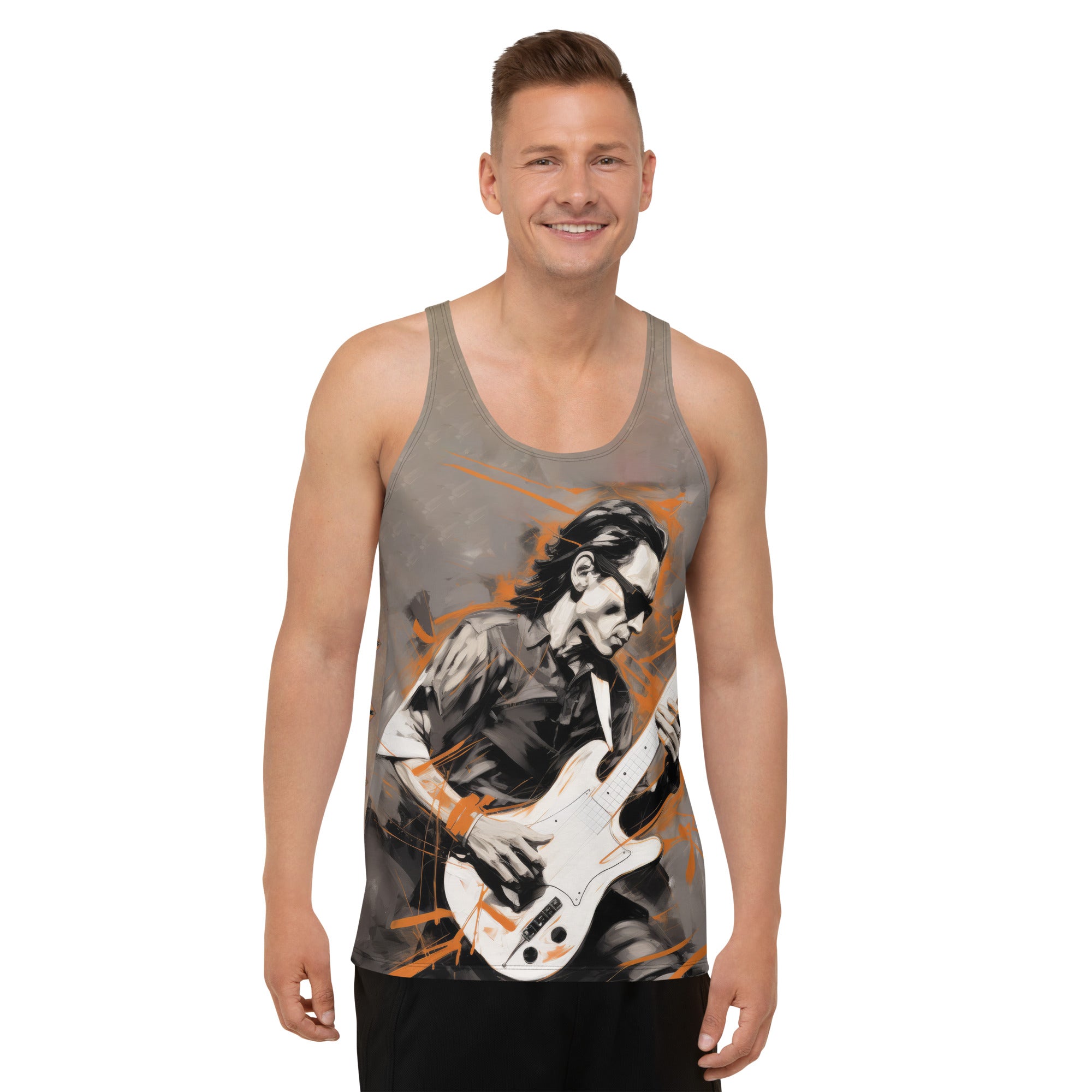 Stylish Silver Lining tank top for men, perfect for summer.