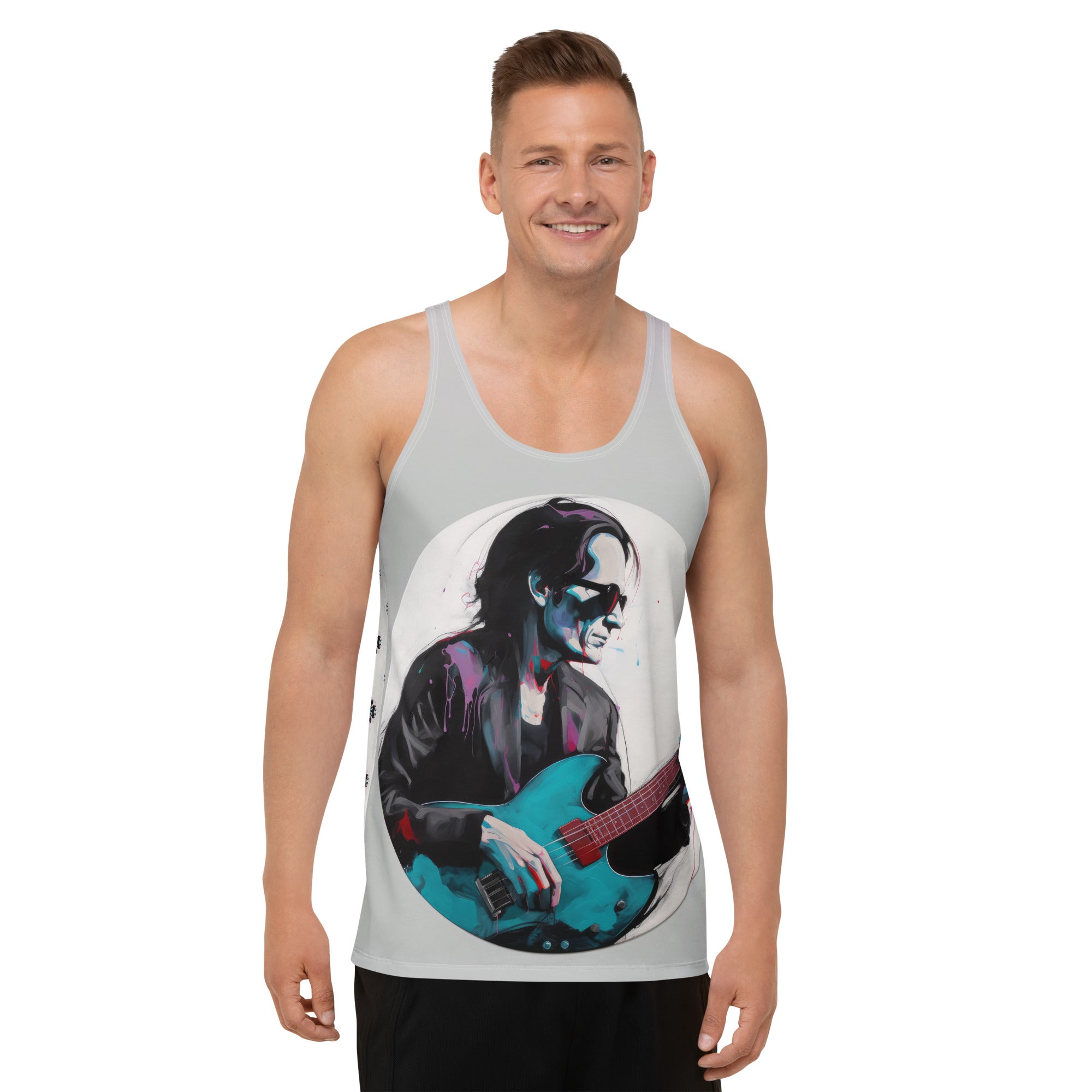 Stylish Lunar Phase tank top for men.