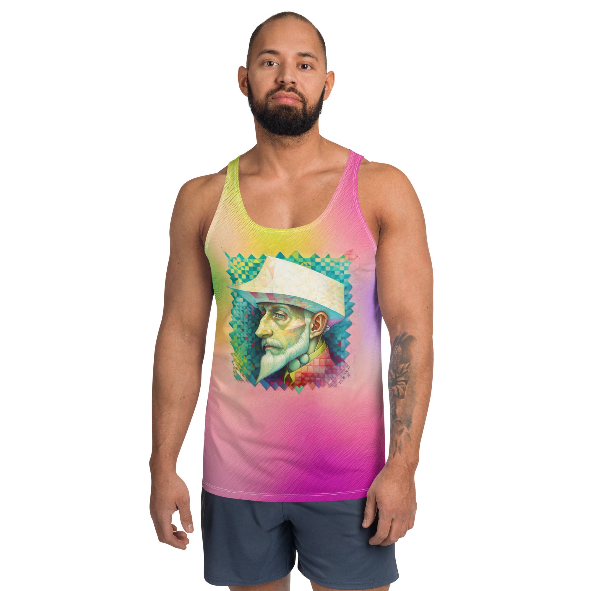 Astral Elegance Men's Tank Top front view