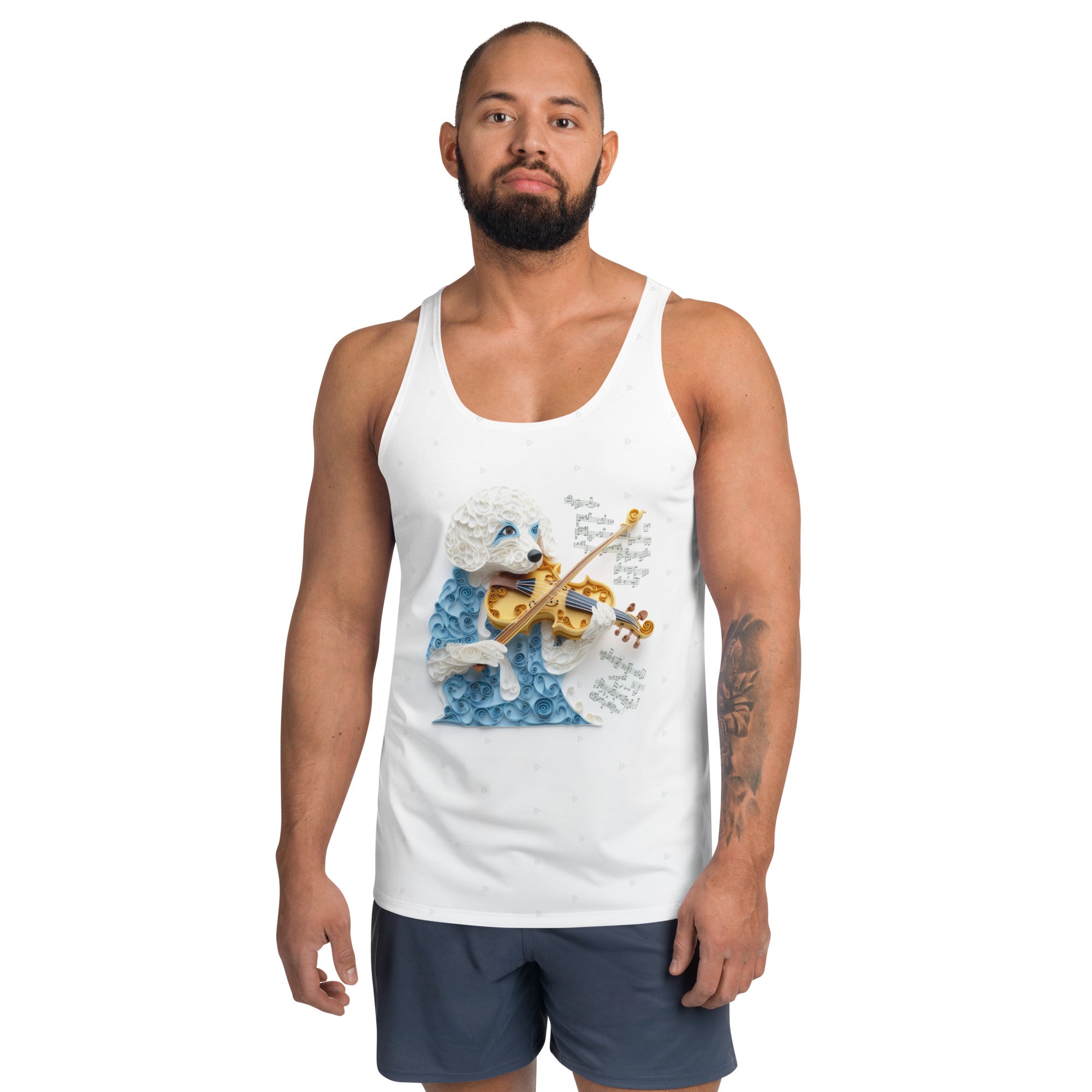 Paper Samurai Warrior Men's Tank Top with bold design.