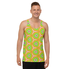 Abstract Waves Men's Tank Top front view