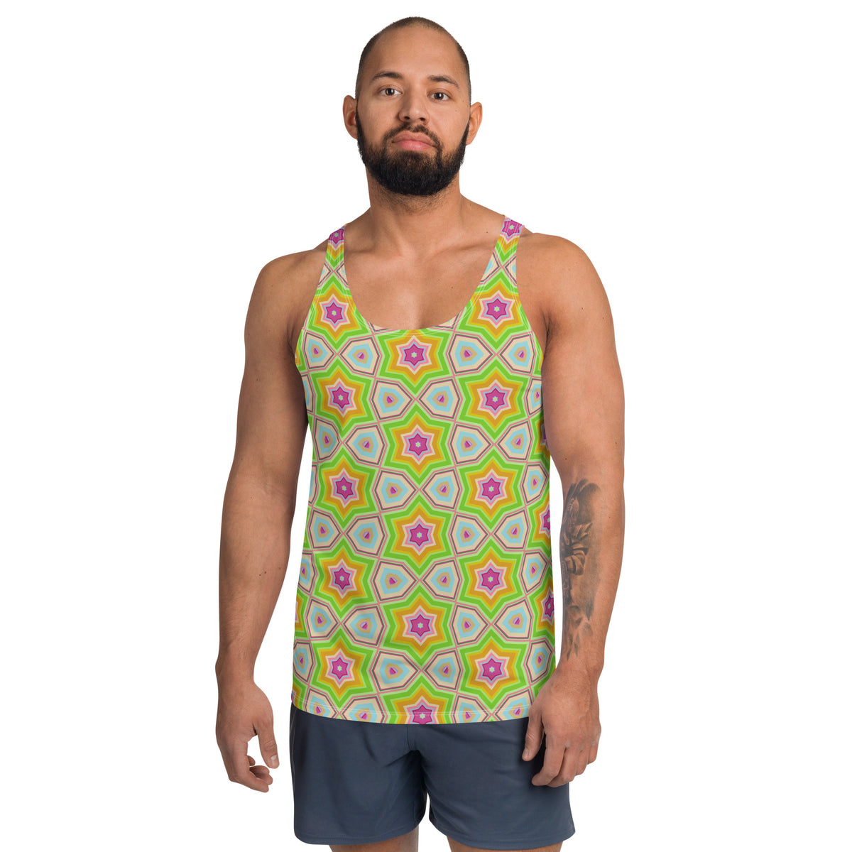 Modern Mosaic Men's Tank Top front view