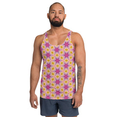 Urban Jungle Men's Tank Top with city-inspired print