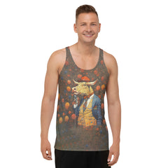 Majestic buffalo print on men's tank top