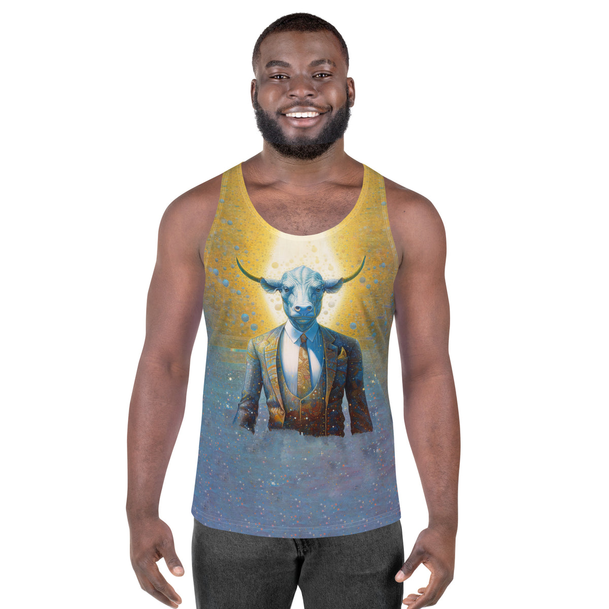 Buffalo Spirit graphic on men's tank top