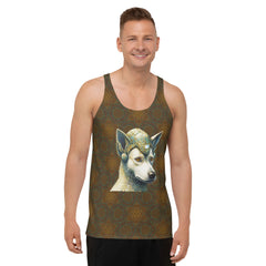 Dog Days Delight Men's Tank Top in casual setting