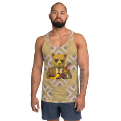 Majestic Bear graphic on men's tank top.