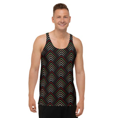 Man wearing Digital Matrix Men's Tank Top at gym