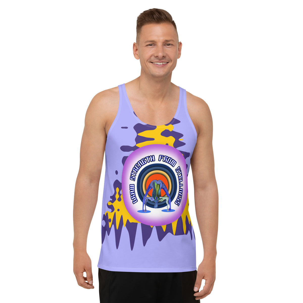 Inner Peace Men's Tank Top front view.