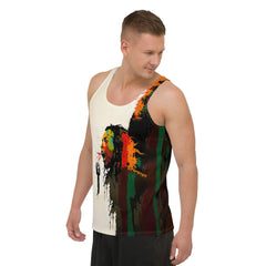 NS-968 Men's Tank Top in action, perfect fit for workouts