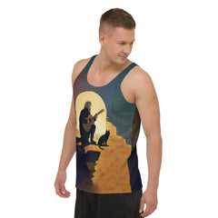 Eye-catching SurArt 72 Men's Tank, featuring creative graphics for surfers and art lovers alike.