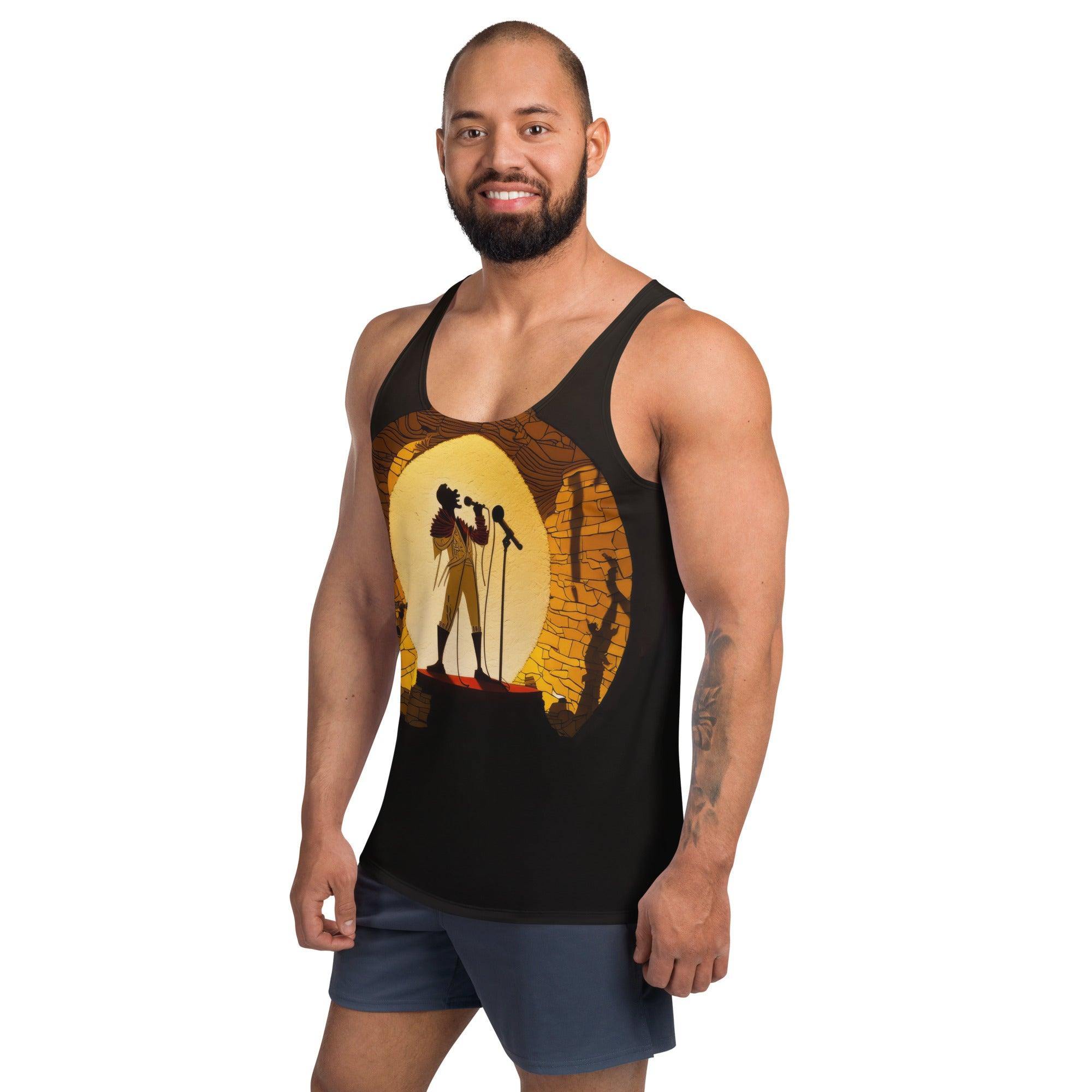 Stylish SurArt 95 Tank Top featuring dynamic artistic designs, perfect for summer.