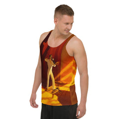 Stylish and comfortable SurArt 96 Tank Top, ideal for surfers and art lovers alike.