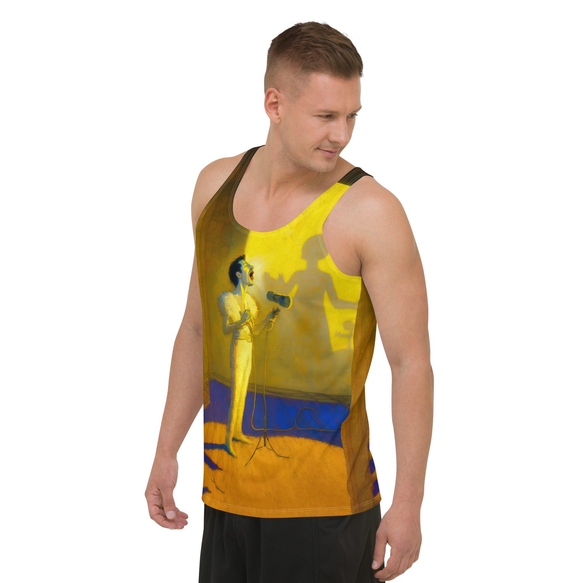 High-quality SurArt 101 Men's Tank, merging artistic expression with surf culture.