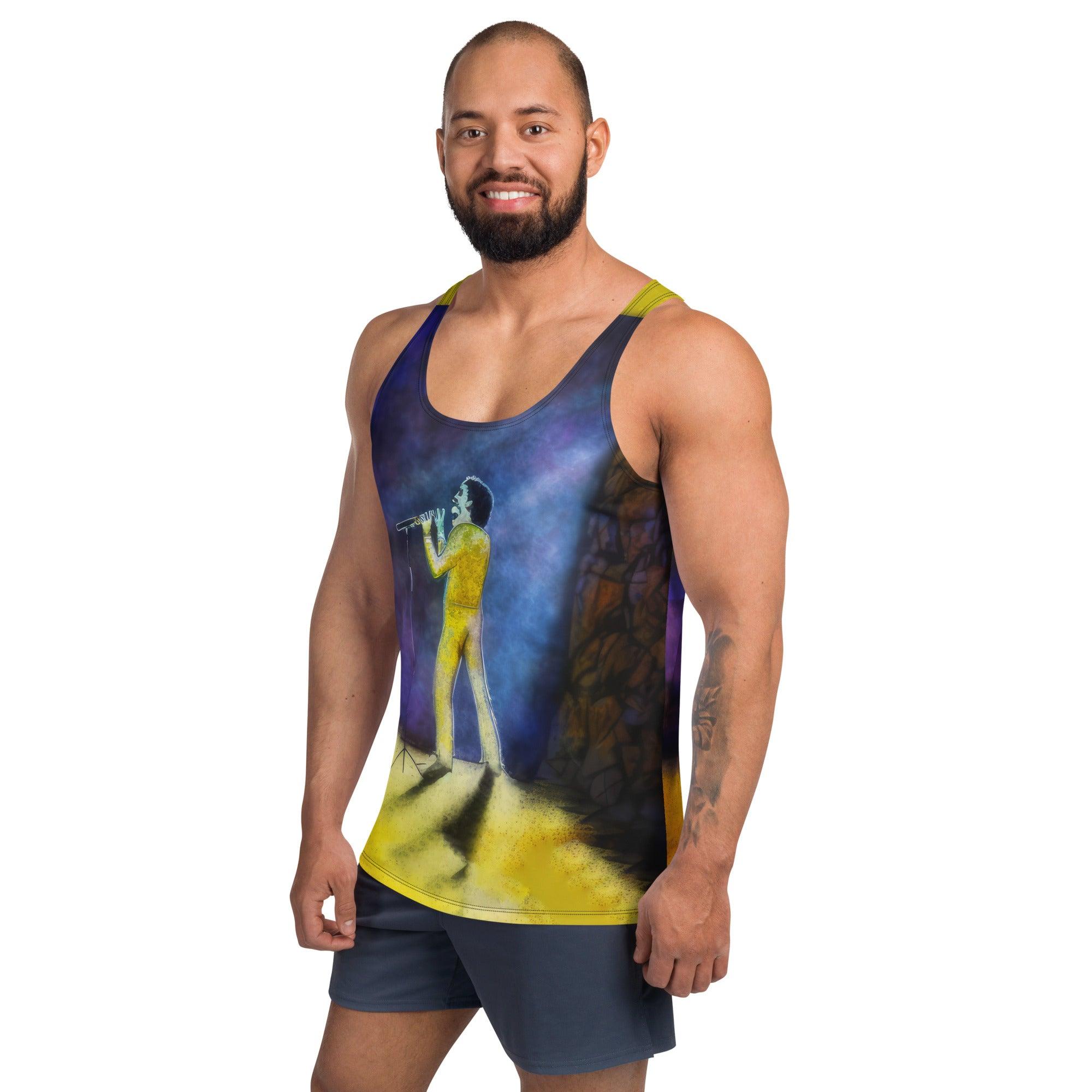 High-quality SurArt 103 Tank Top, merging artistic expression with surf lifestyle flair.