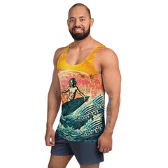 Men's Surfer's Dream All-Over Print Tank Top Surfing In Paradise - Beyond T-shirts