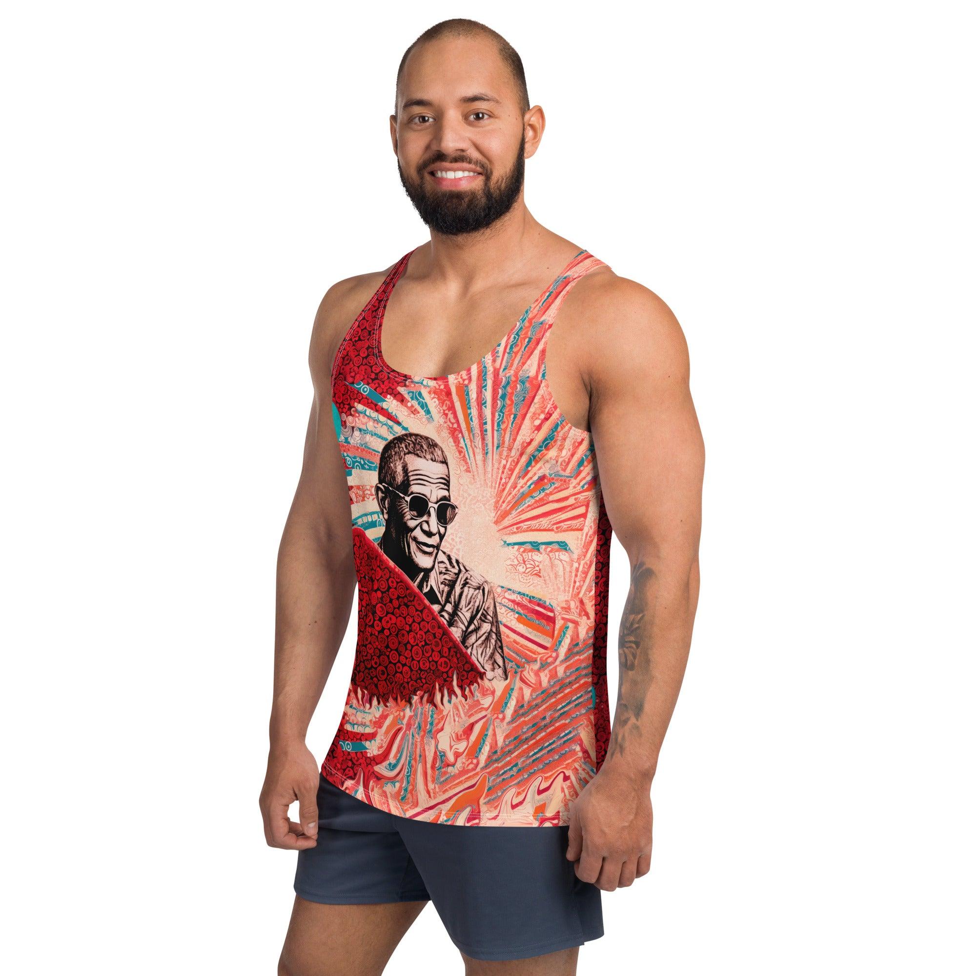 Men's Surfing Paradise All-Over Print Tank Top Embrace The Surf Culture - Beyond T-shirts