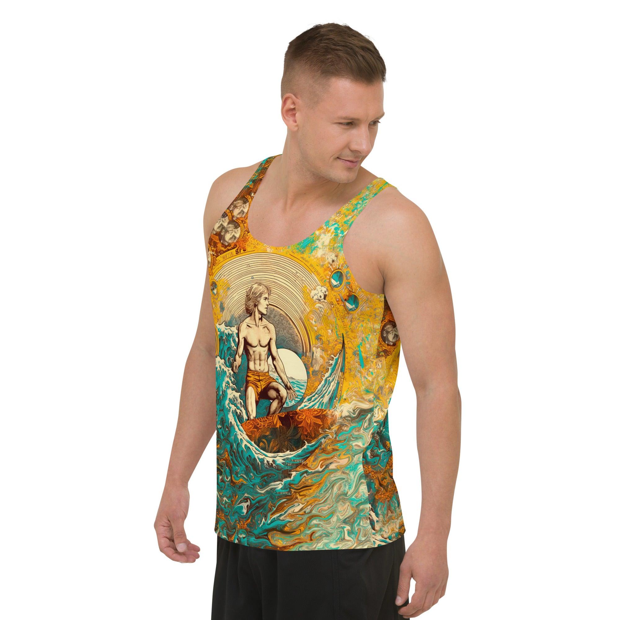 Island Surf Vibes All-Over Print Tank Top - Beyond T-shirts