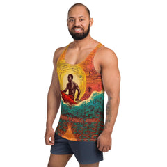 Surfing Fusion Men's All-Over Print Tank Top - Beyond T-shirts