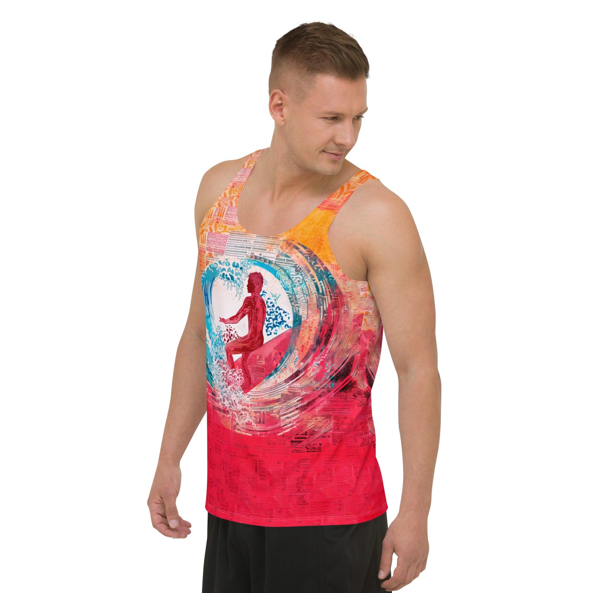 Coastal Reflections Men's All-Over Print Tank Top - Beyond T-shirts