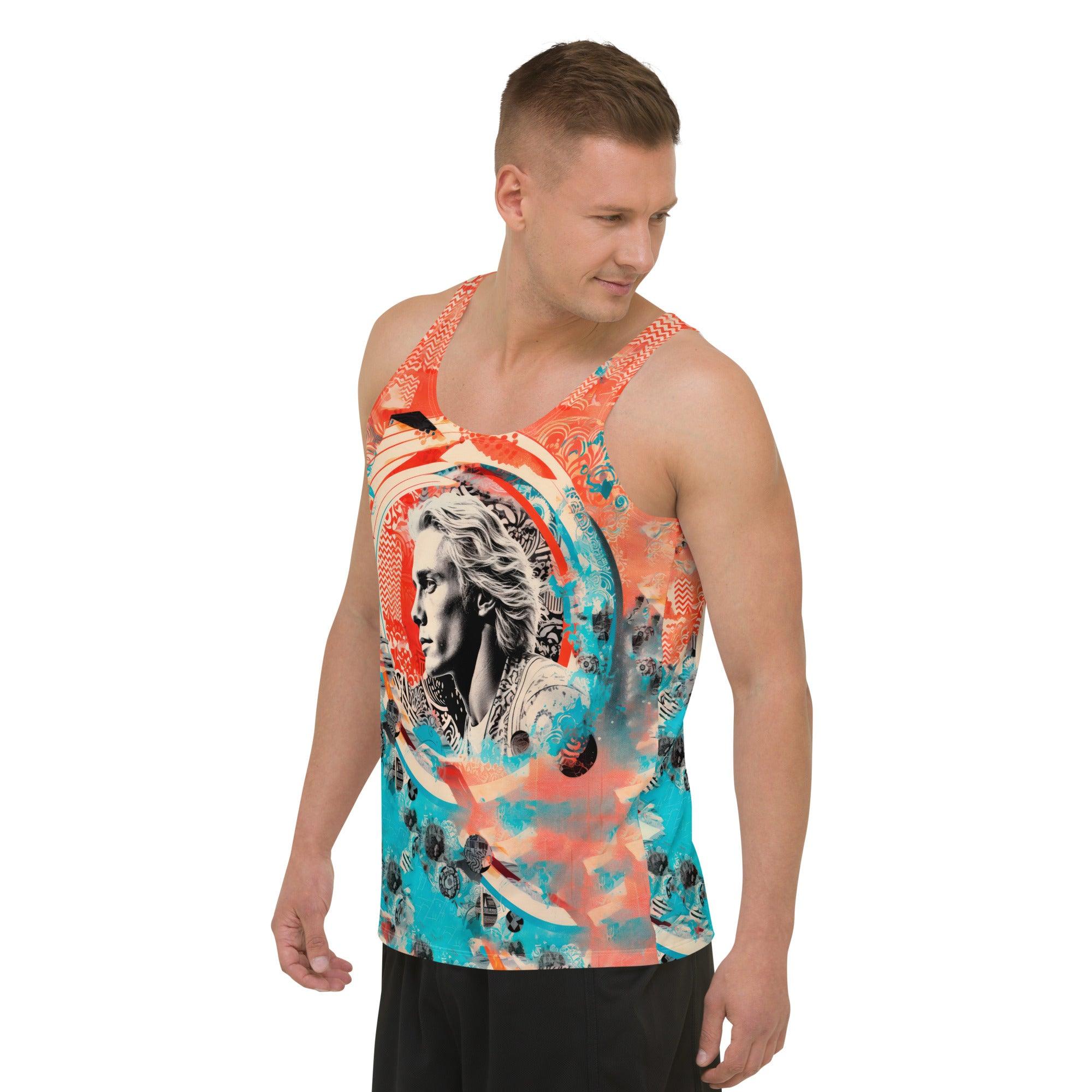 Aquatic Serenade All-Over Print Tank Tee - Beyond T-shirts