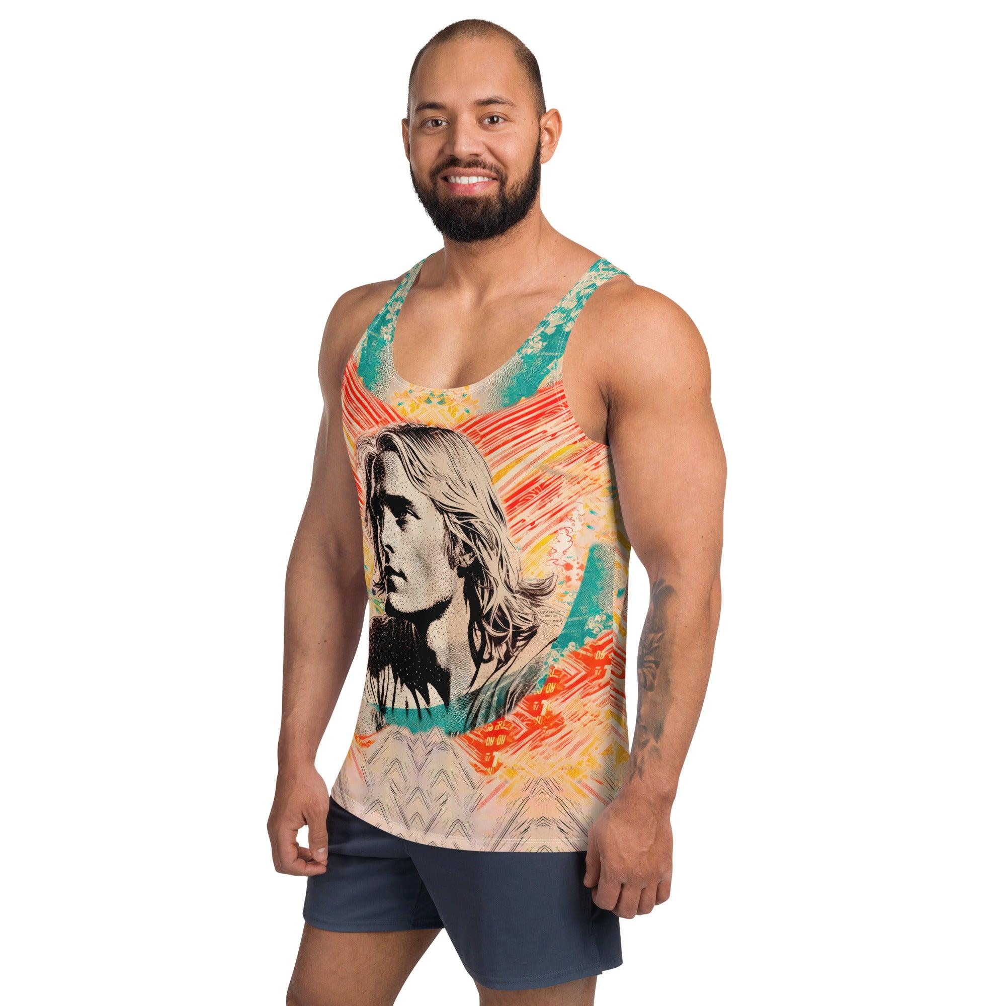 Coastal Adventure Awaits Men's All-Over Print Tank Top - Beyond T-shirts