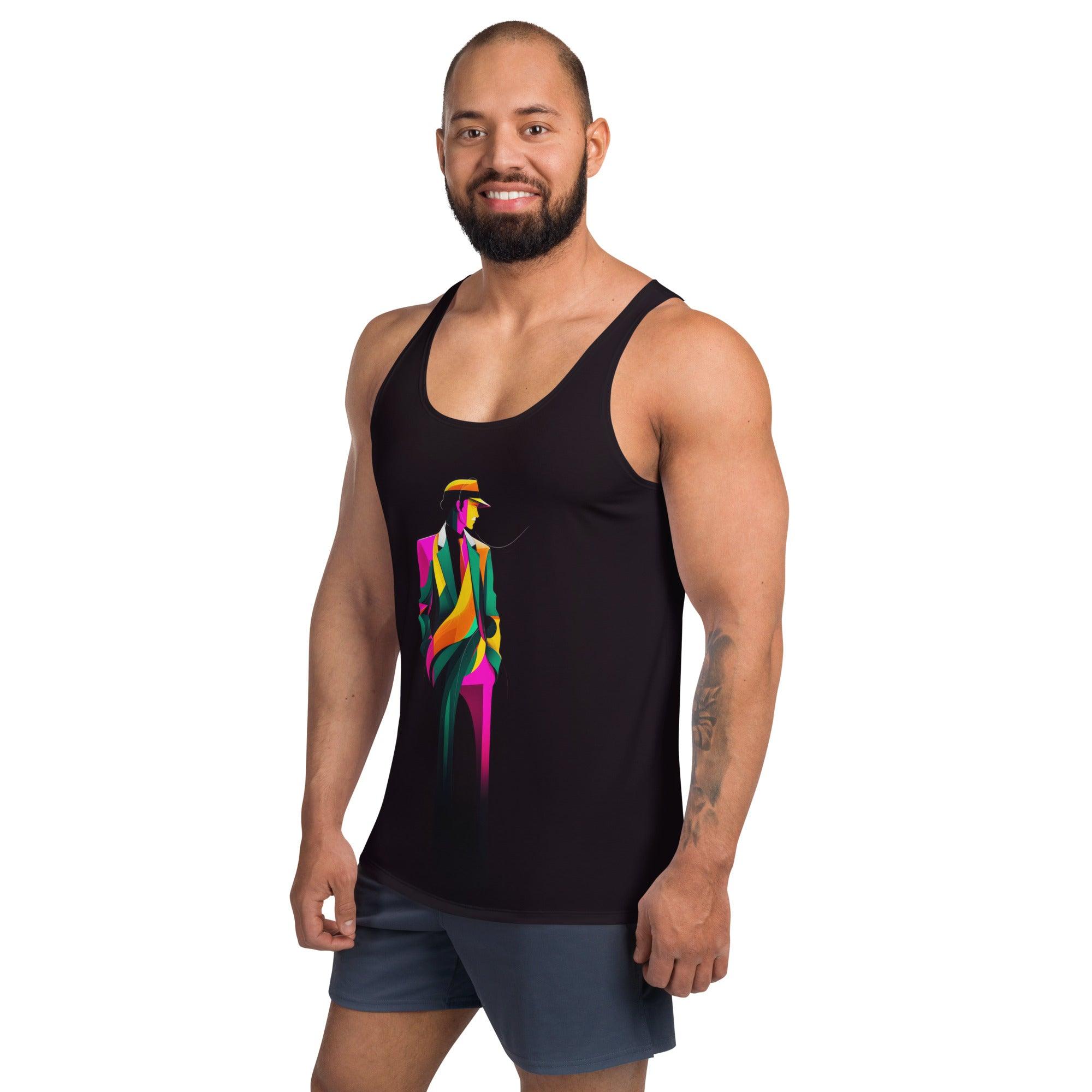 Monochrome Minimalism All-Over Print Men's Tank Top - Beyond T-shirts