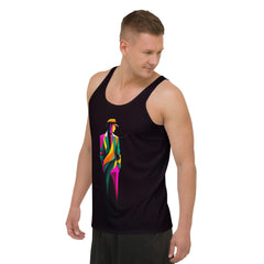 Monochrome Minimalism All-Over Print Men's Tank Top - Beyond T-shirts