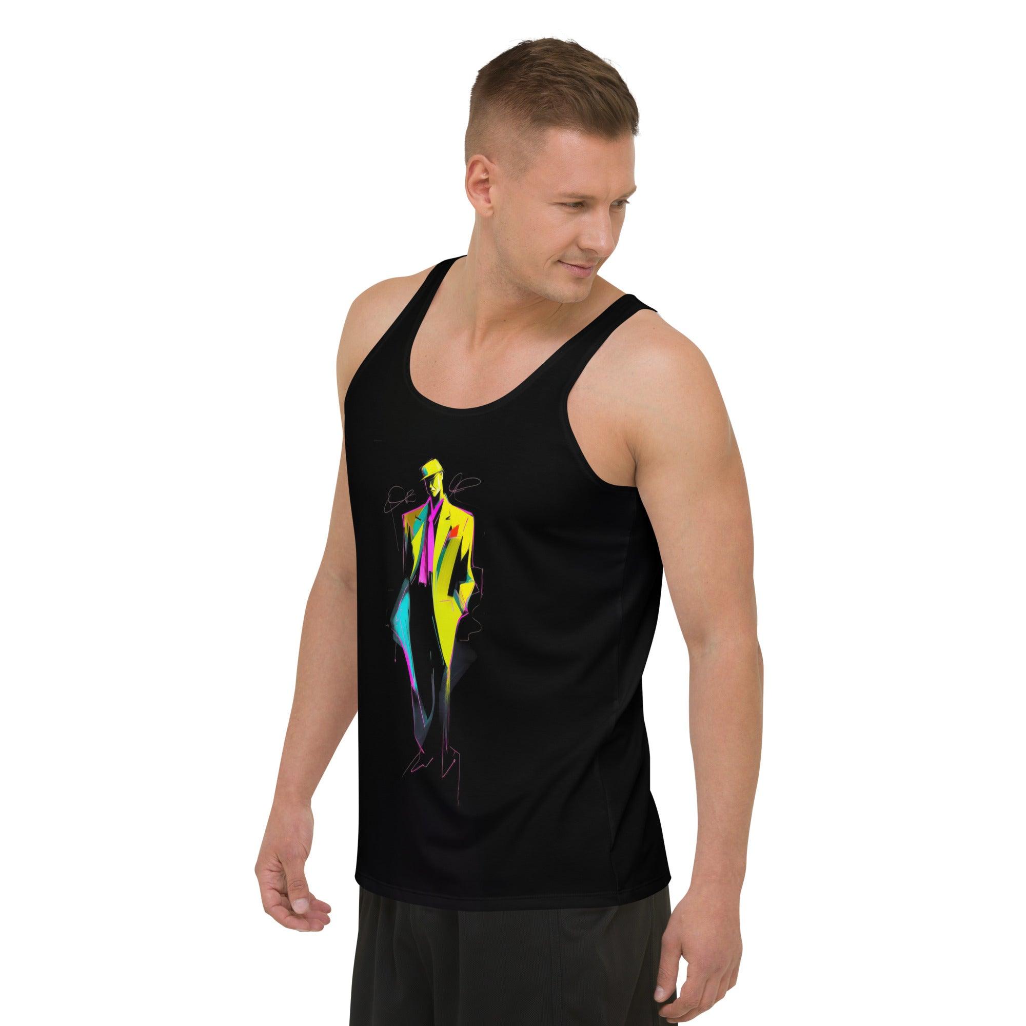 Abstract Mosaic All-Over Print Men's Tank Top - Beyond T-shirts