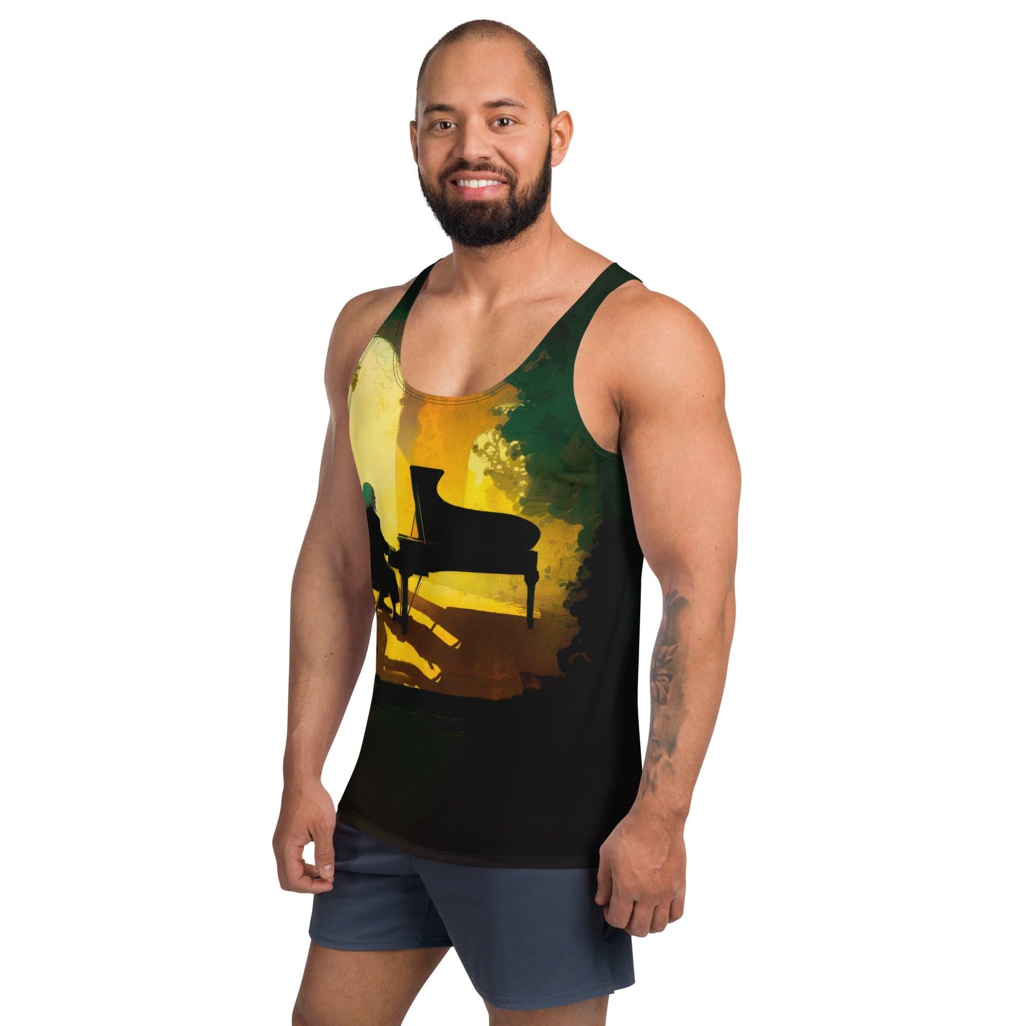 Beat-Infused Fashion: Men's Music Concert Tank Top - Beyond T-shirts