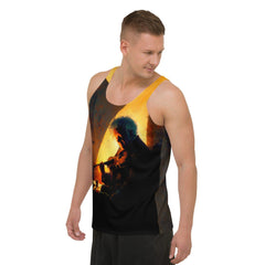 Sonic Splash: Men's All-Over Print Musician's Tank - Beyond T-shirts