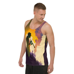 Drumbeat Pulse Men's Music Tank Top - Beyond T-shirts