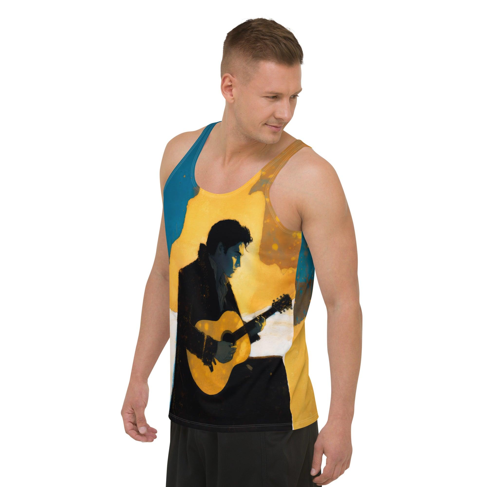 Musical Notes Men's Tank Top - Artistry in Every Stitch - Beyond T-shirts