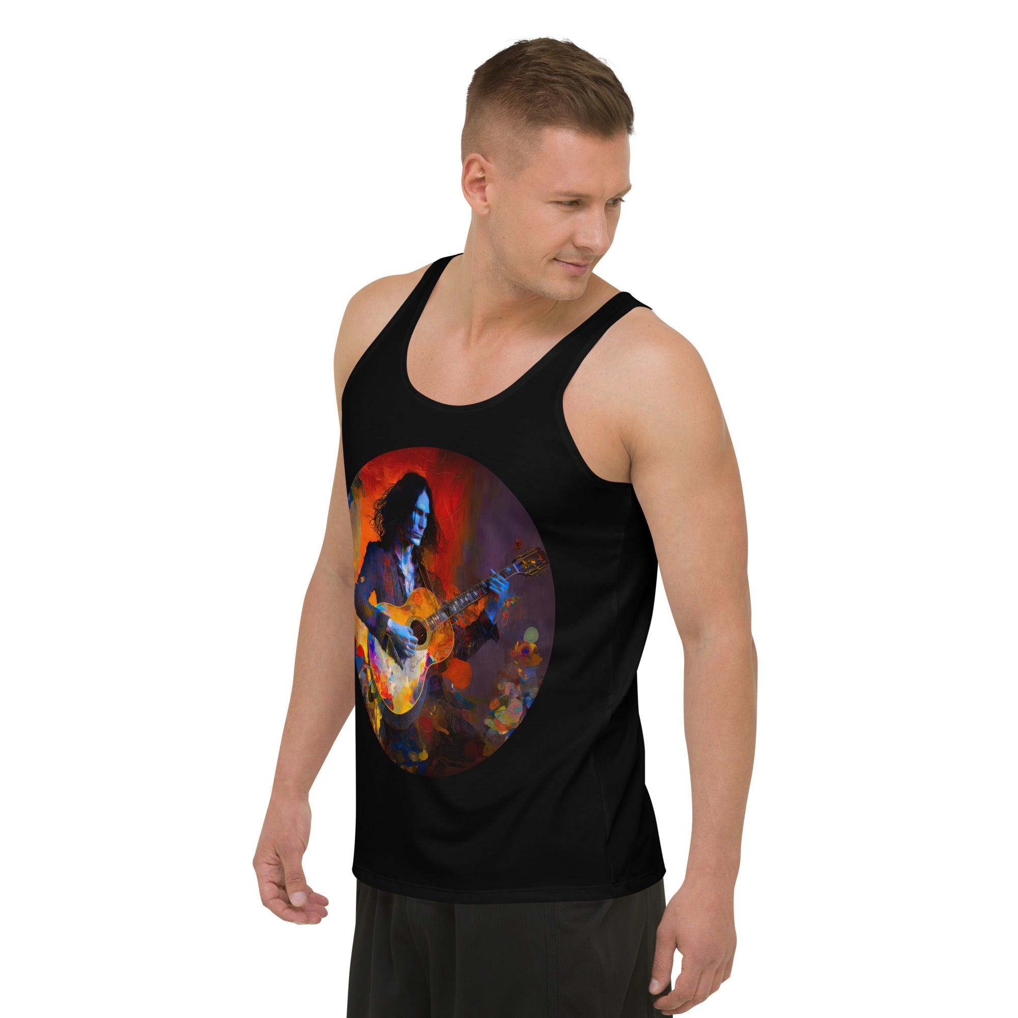 Groove-Ready Men's All Over Print Tank Top - Beyond T-shirts