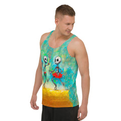 Skeleton Dance Party Men's All-Over Print Tank Top - Beyond T-shirts