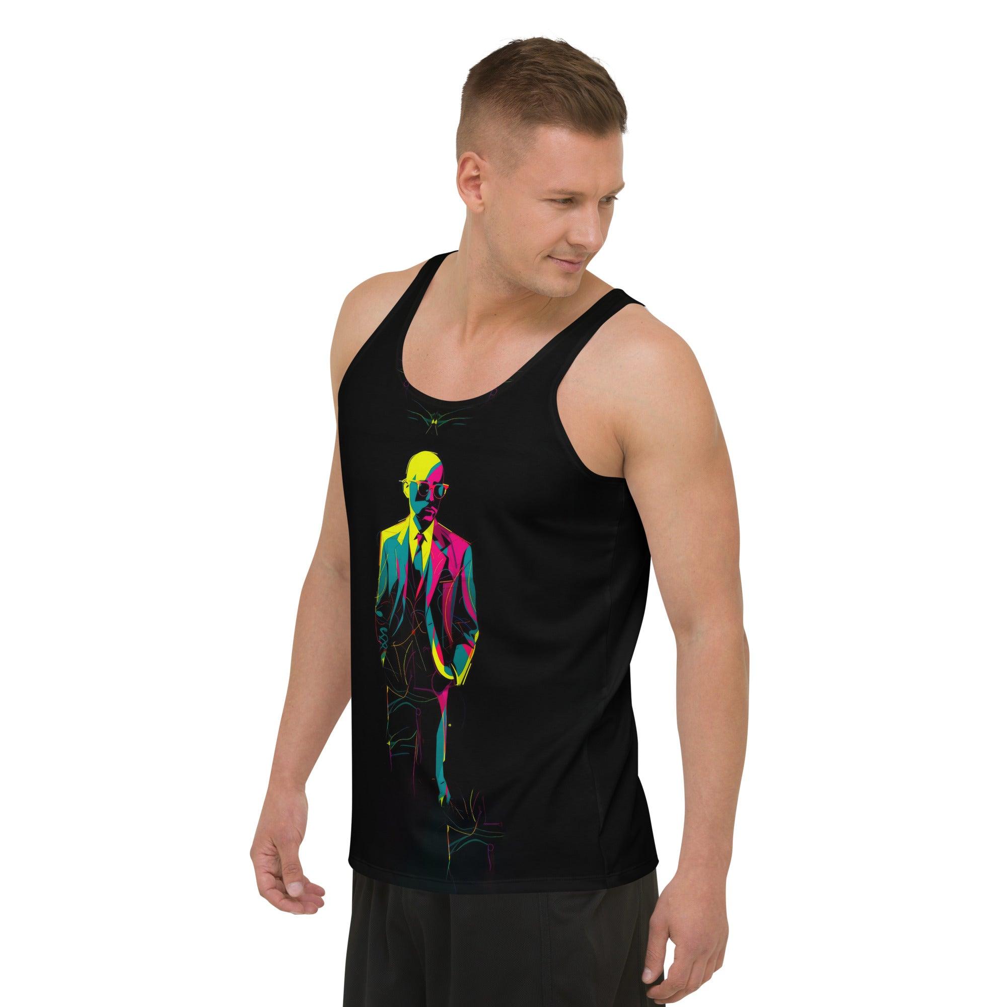 Minimalist Geometric Vibes Men's All-Over Print Tank Top - Beyond T-shirts