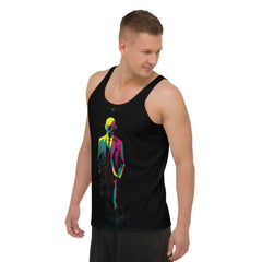 Minimalist Geometric Vibes Men's All-Over Print Tank Top - Beyond T-shirts