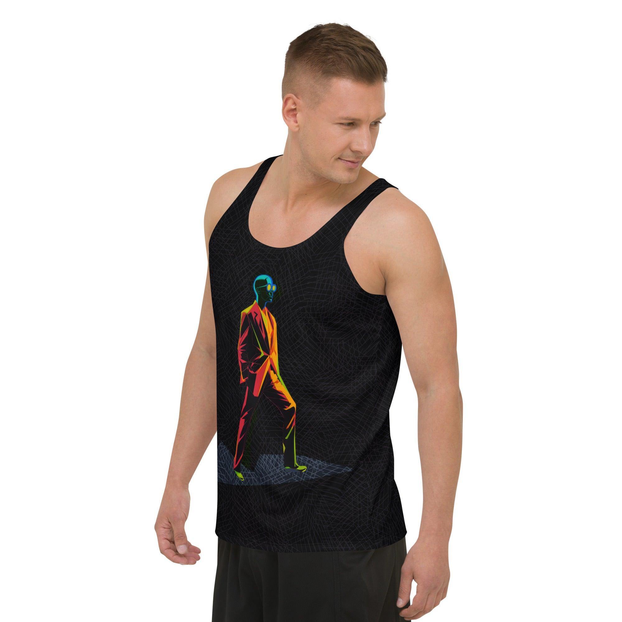 Whimsical Fashionista Men's All-Over Print Tank Top - Beyond T-shirts