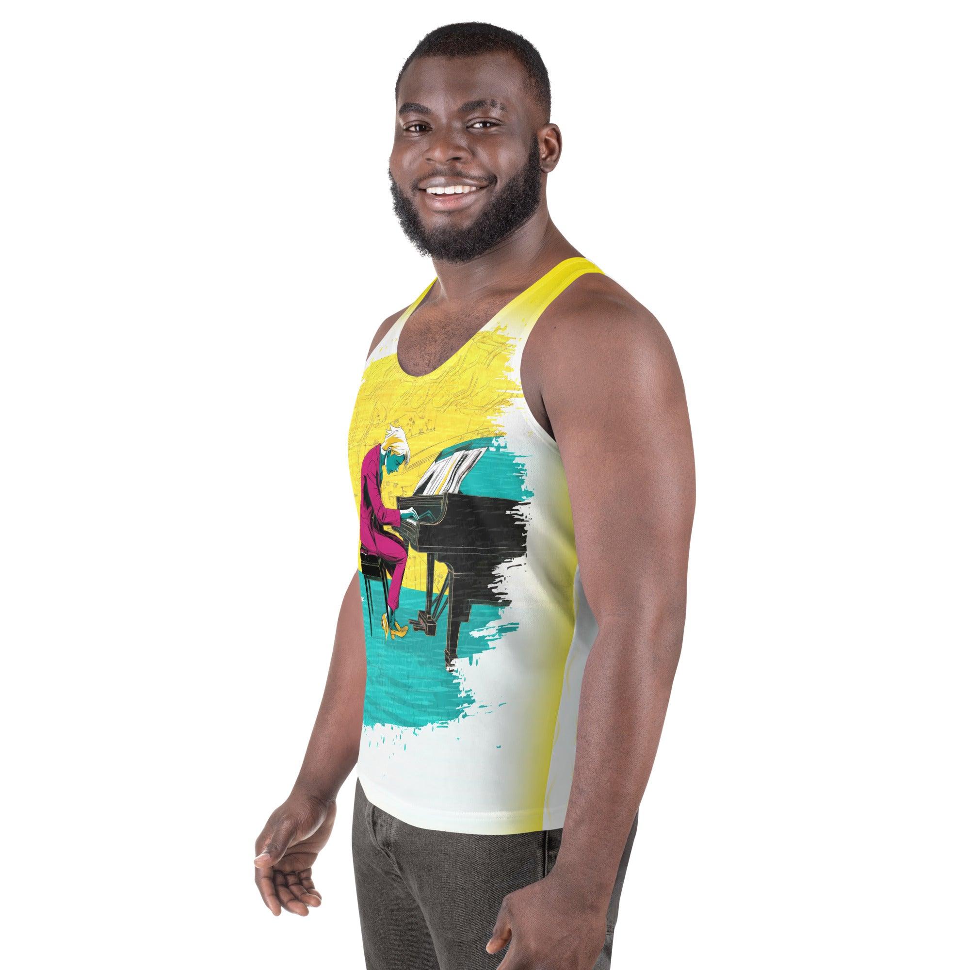 Urban Elegance All-Over Print Men's Tank Top - Beyond T-shirts