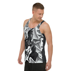 Acoustic Aura All-Over Print Men's Tank Top