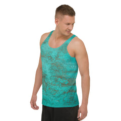 Weathered Stone All-Over Print Men's Tank Top