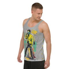 Linear Simplicity All-Over Print Men's Tank Top