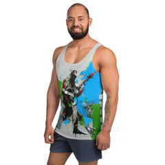 Tranquil Shadows Minimalist Abstract Men's Tank Top