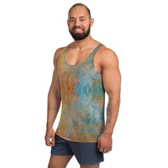 Sateen Serenity Texture Men's Tank Top