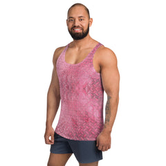 Satin Serenity Texture Men's Tank Top