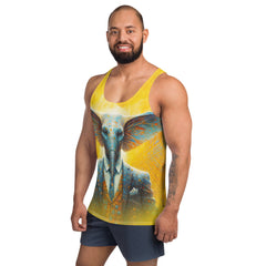 Nature Lover Elephant All-Over Print Men's Tank Top