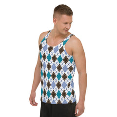 Opulent Diamonds All-Over Print Men's Tank Top