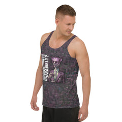 Cool Cat Skateboarder All-Over Print Men's Tank Top