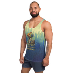 Laid-Back Sloth Relaxation All-Over Print Men's Tank Top