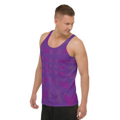 Rear view of Urban Maze Men's Tank Top on mannequin